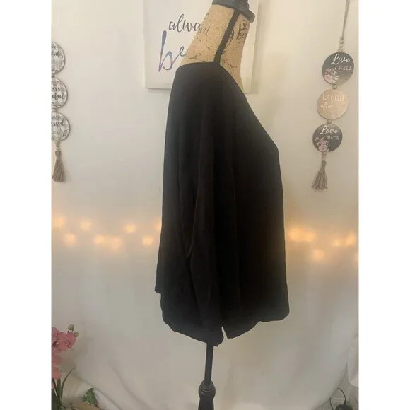 (C-95) Rachel zoe los angeles new york womens top size XL black color long sleev - Picture 4 of 7